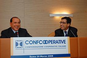 Silvio Berlusconi incontra i dirigenti di Confcooperative