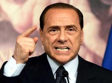 Berlusconi in diretta tv attacca Di Pietro e Epifani